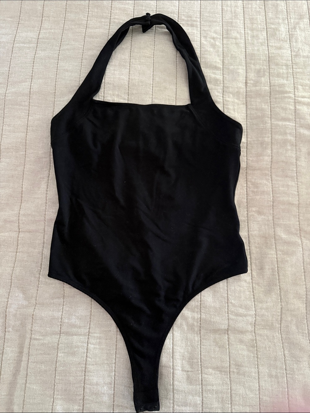 PAIGE Black Halter Tank Bodysuit halter Small NWOT